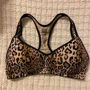 Victoria's Secret PINK leopard sports/yoga bra